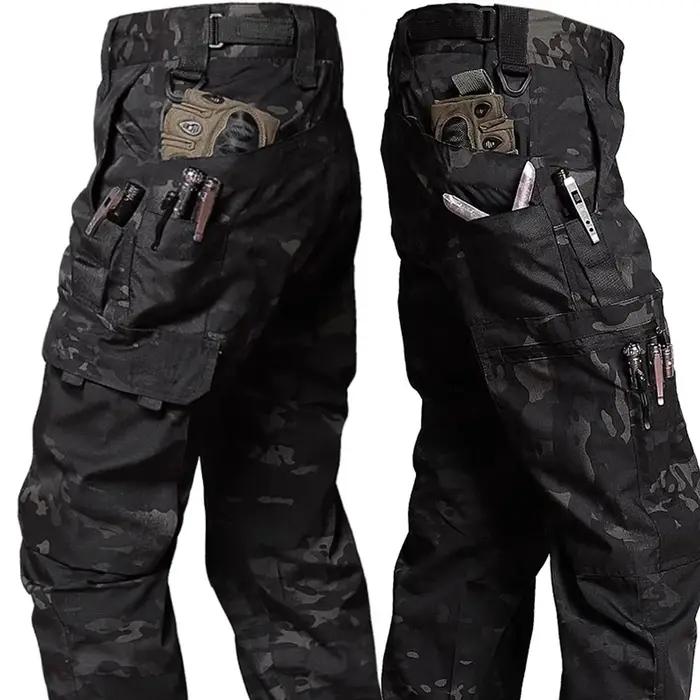 DulPants-Pantalon cargo imperméable pour homme, résistant à l'usure, multi-poches, extérieur, Skip F
