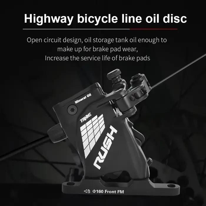 Calretraités-Frein à disque hydraulique pour vélo de route, jeu de freins avant et arrière, pièces d