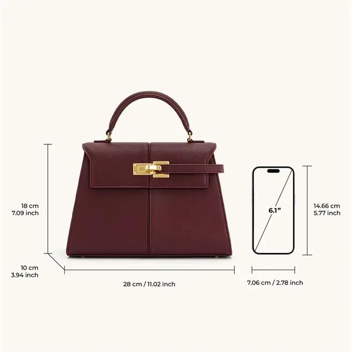 Sac trapézoïdal JW PEI, nouveau style, sac bandoulière en cuir véritable pour femme, design de niche