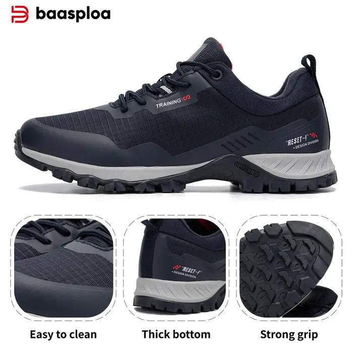 Chaussures de randonnée Baasploa pour homme - Imperméables et résistantes à l'usure, baskets d'escalade