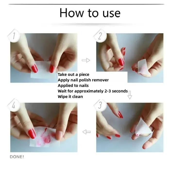 Tampons professionnels 100% coton, 1000/500/200/180/100 pièces, pour lingettes à ongles, non peluche