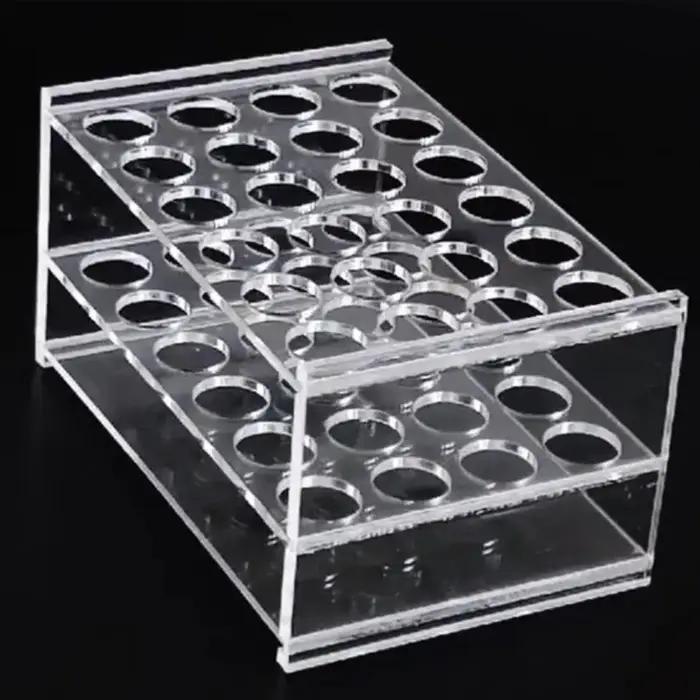 0.2/0.5/1.5/2/5/7/10/15/20/25/50/100ml 24/48/40/96 trous plaque de stockage verre organique PMMA lab