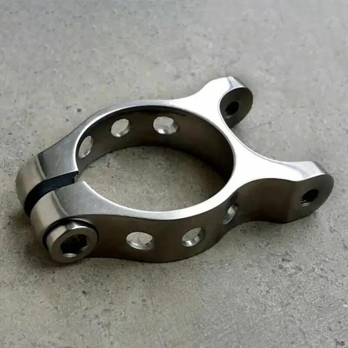 Collier de fixation double tête en alliage de titane 31,8/34,9 mm pour tube de selle de VTT/vélo de