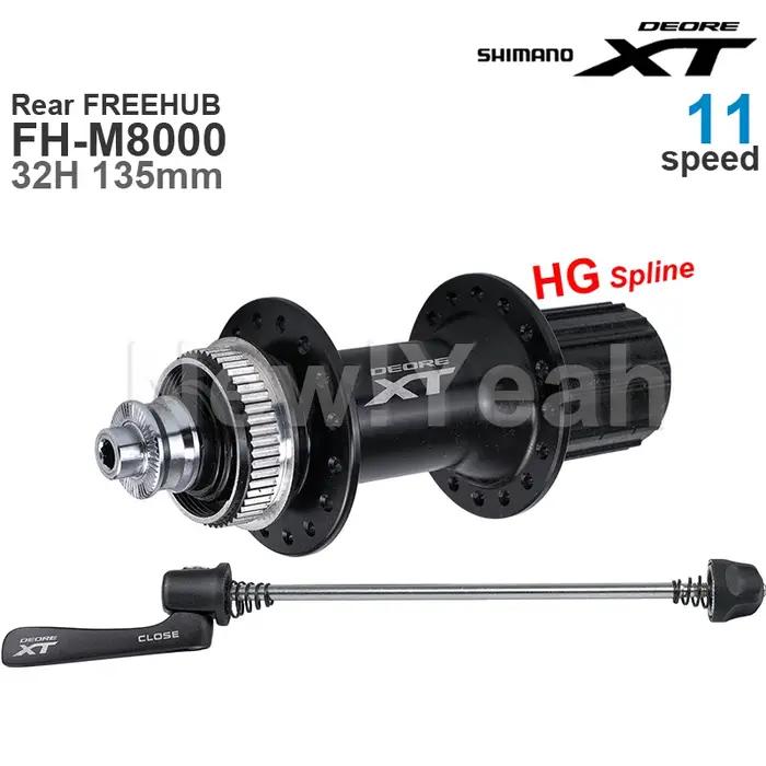 SHIMANO DEORE XT M8000 HUB Groupset Moyeu avant HB-M8000 100 mm et arrière FREEHUB FH-M8000 135 mm a