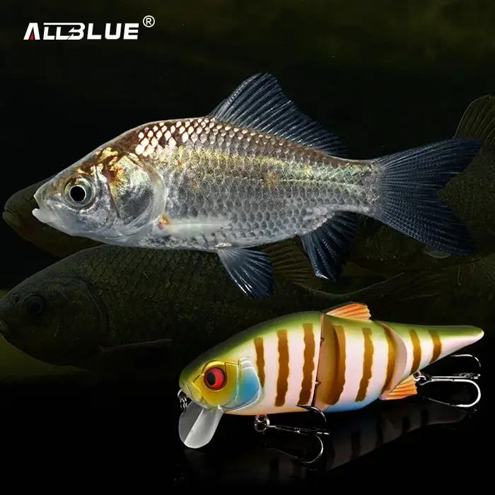 ALLBLUE Joint leurre de pêche 115MM 28.5G flottant Swimbait sans lèvres manivelle Wobbler vairon art