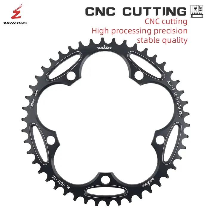 WUZEI 110 130 BCD plateau 36T 38T 40T 42T 46T 50T couronne de vélo de route étoile étroite large 5 b