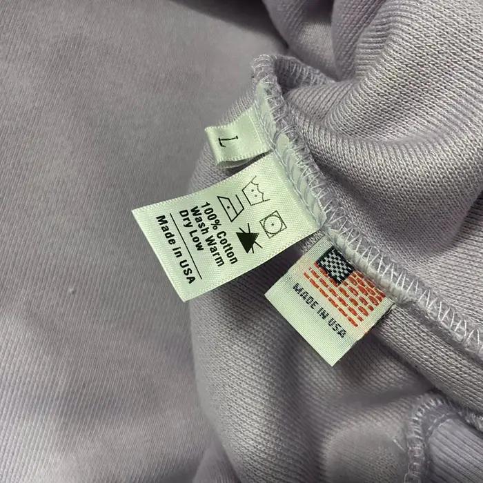 Violet KANYE YZY Double couche solide à capuche hommes femmes haute qualité tissu lourd pull à capuc
