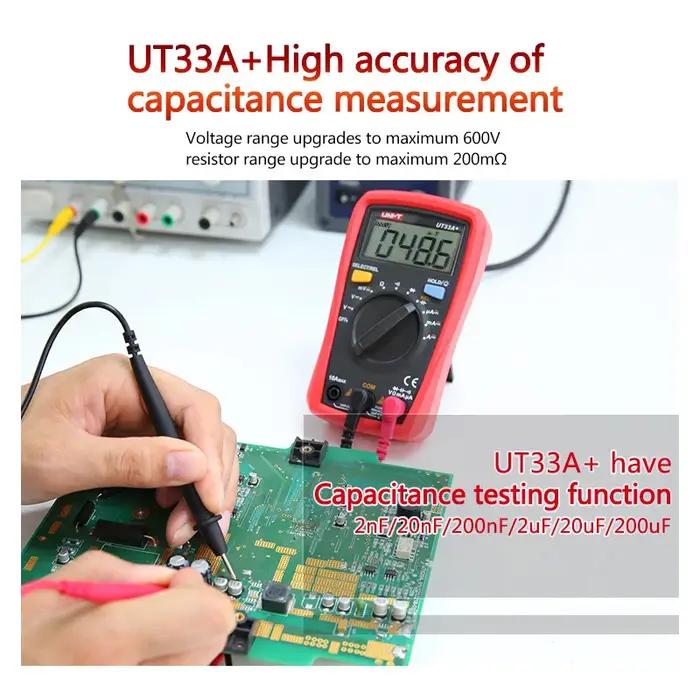 UNI-T UT33A UT33B UT33C UT33D Plus multimètre de poche ampèremètre numérique voltmètre mesure de rés