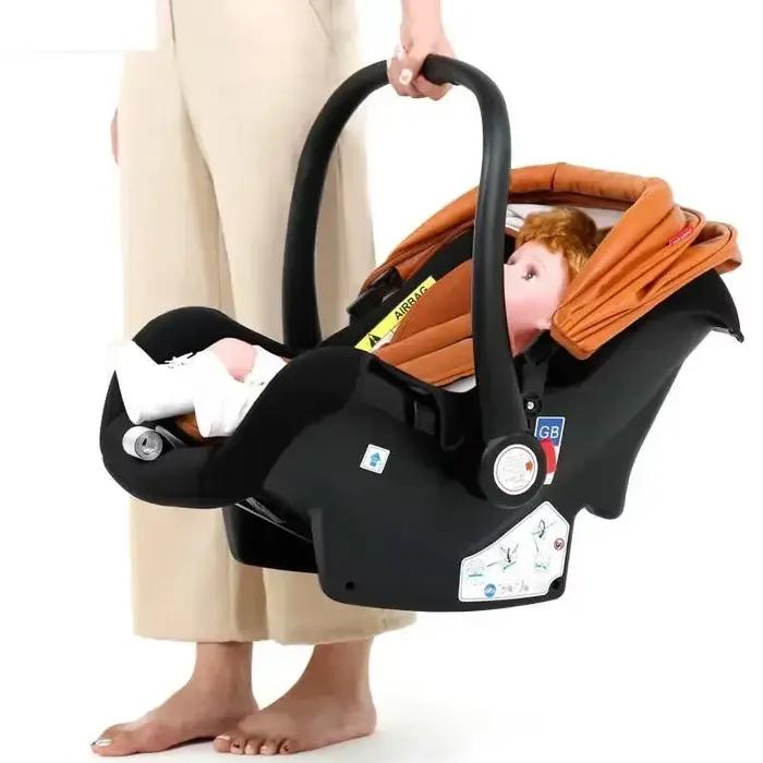 Poussette bébé 3 en 1 avec siège auto, landau pliable pour nouveau-nés, poussette étanche de haute q