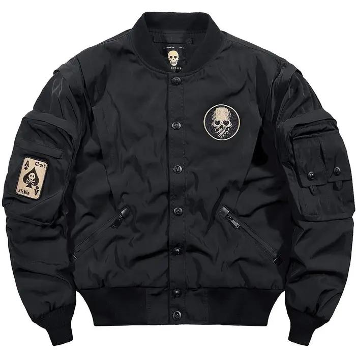 Veste de pilote Vintage américaine pour hommes, nouvelle tendance d'automne et de printemps, décontr