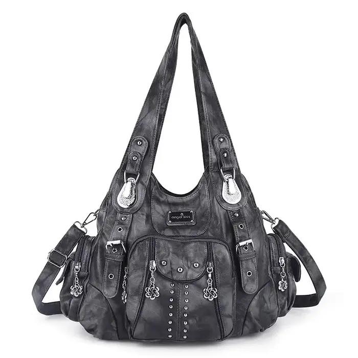 Angel Kiss – sac à bandoulière en cuir PU pour femmes, sac à main de grande capacité, sac à bandouli
