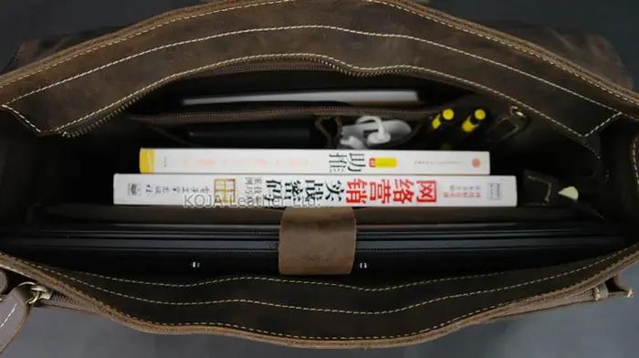 Sac messager en cuir véritable pour homme, sac à main fourre-tout pour homme, sac pour ordinateur po