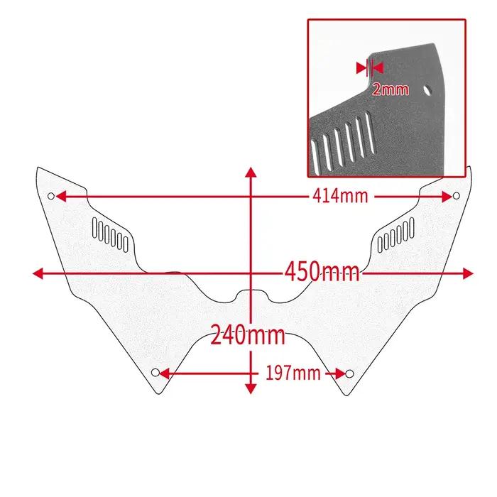 Couvercle avant de réservoir de carburant pour Moto, pour Honda CRF 1100 L Africa Twin Adventure Spo