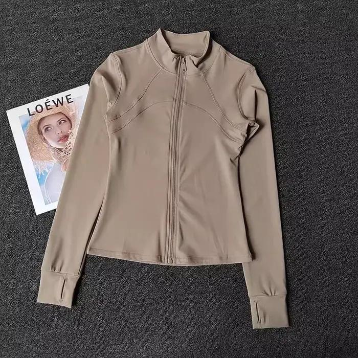 Vestes de sport pour femmes, veste de sport à manches longues à séchage rapide, manteau d'entraîneme