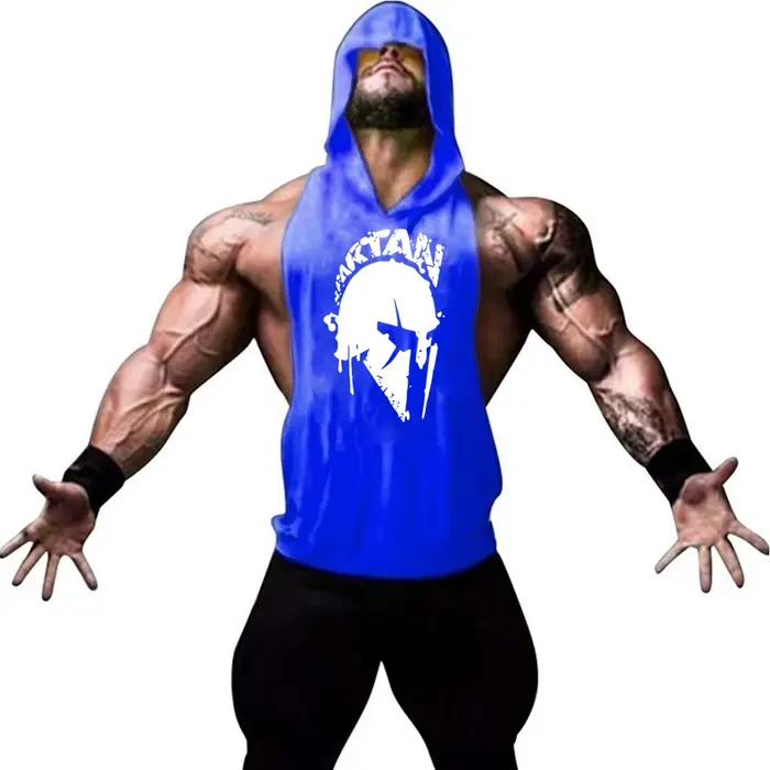 T-shirt à capuche homme fitness musculation - Nouvelle marque précieuse pour entraînement