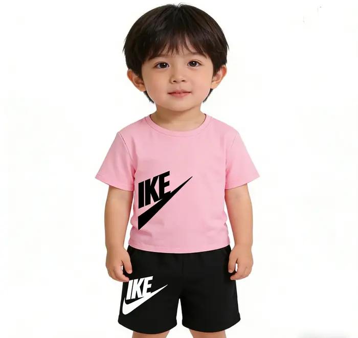 Ensemble T-shirt et short blancs pour enfants été 2026 - Nouveau design pour garçons et filles de 3