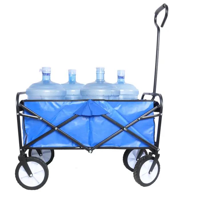 QuestionVoiture pliable avec roues, adaptée aux courses de jardin, sports d'extérieur, tout terrain,