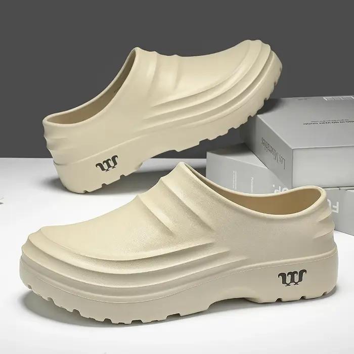 Chaussures de Chef d'été antidérapantes et résistantes à l'huile, pantoufles paresseuses, pantoufles