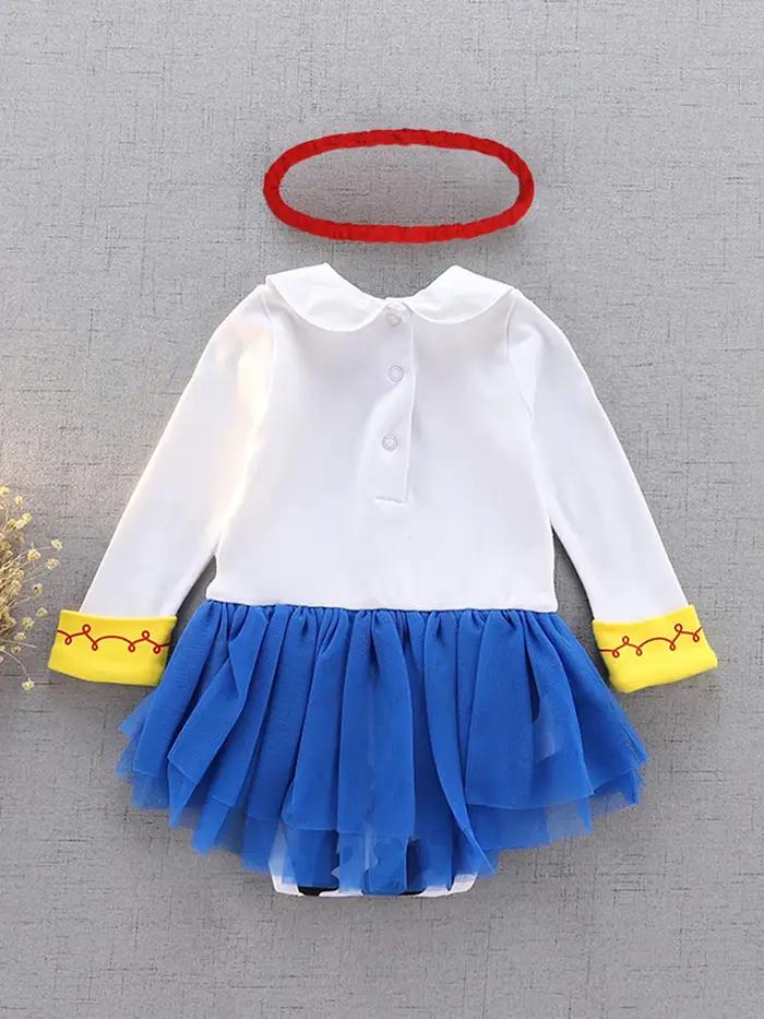 Robe de Princesse pour Bébé Fille, Barboteuse, Costume d'Anniversaire, Halloween, Bandeau de Sauna,