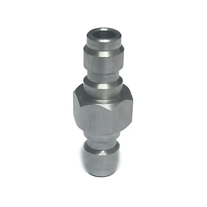 Adaptateur mâle à déconnexion rapide, en acier inoxydable, Double mâle, mamelon de remplissage 8MM,