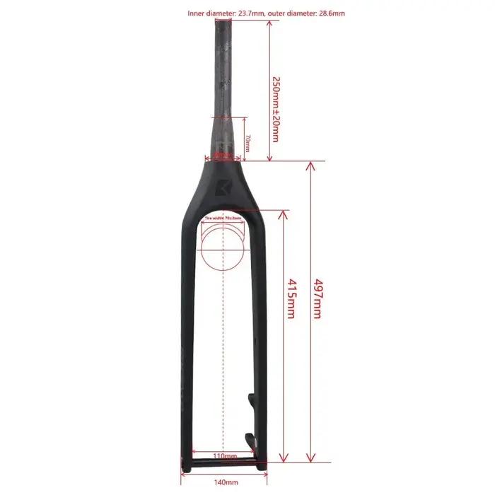 Fourche de VTT en fibre de carbone Kocevlo axe de barillet Boost 15*110mm route intérieure frein disque cross country accessoire vélo sport nature