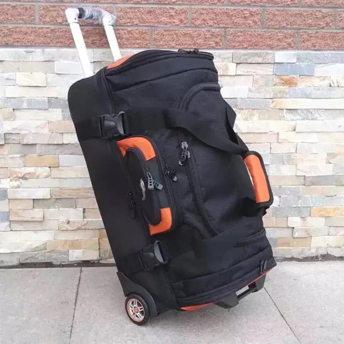 Sac à dos de football de grande capacité pour hommes et femmes, bagage à roulettes, sac de voyage, v