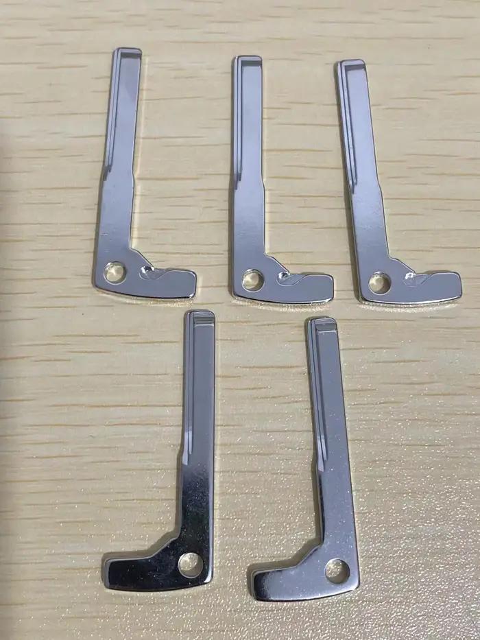 Keychannel 10 pièces Lame de clé de voiture d'urgence HU64, lame vierge pour clé intelligente, pour