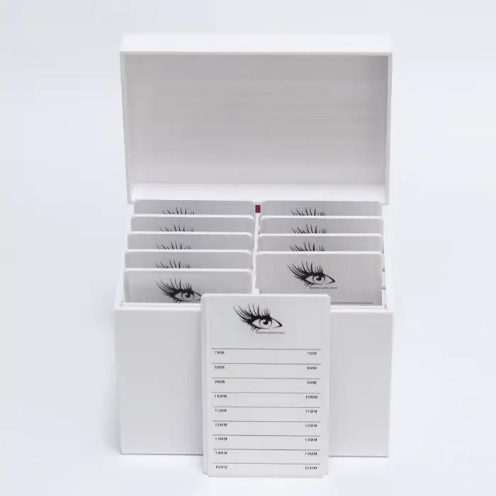 Salon de beauté 10 couches acrylique Extensions de cils boîte de rangement cils carrelage Palette bo