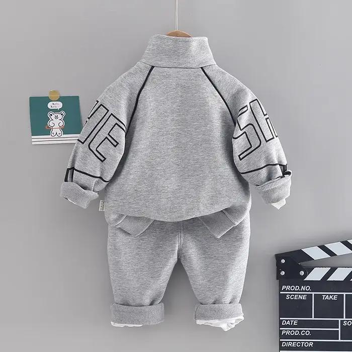 Nouveau printemps automne bébé vêtements Costume enfants garçons veste pantalon 2 pièces/ensembles e