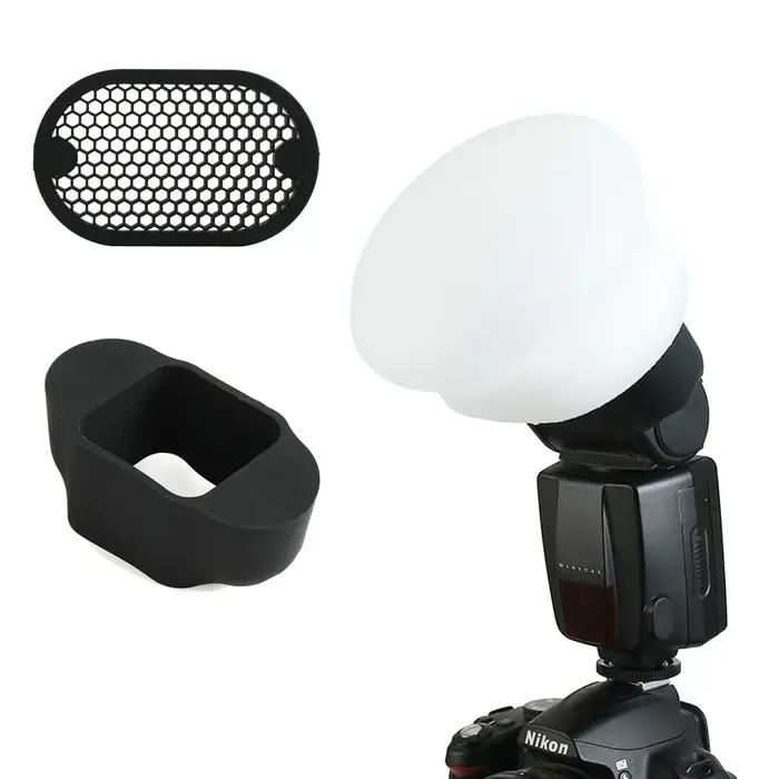Diffuseur de Flash pour appareil photo, accessoires de modélisation de lumière magnétique avec grill