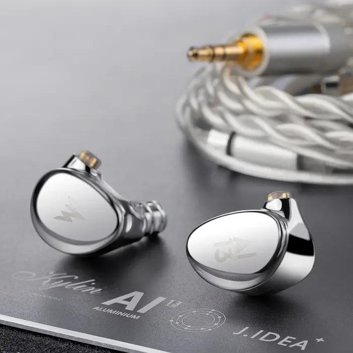 WHIZZER Kylin HE03AL Plus Knowles TWFK-30017 hybride IEMs 1DD + 2BA HiFi écouteurs 5N OFC câble alli