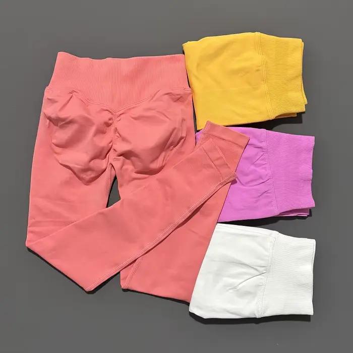 Histello Leggings de sport femmes pantalons sans couture collants de Yoga Scrunch Bum Joggers Fitnes