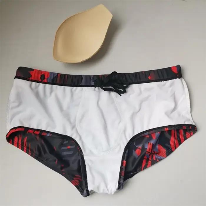 UXH marque hommes maillots de bain court avec push-up noir troncs Boxer hi-q Sexy hommes respirant m