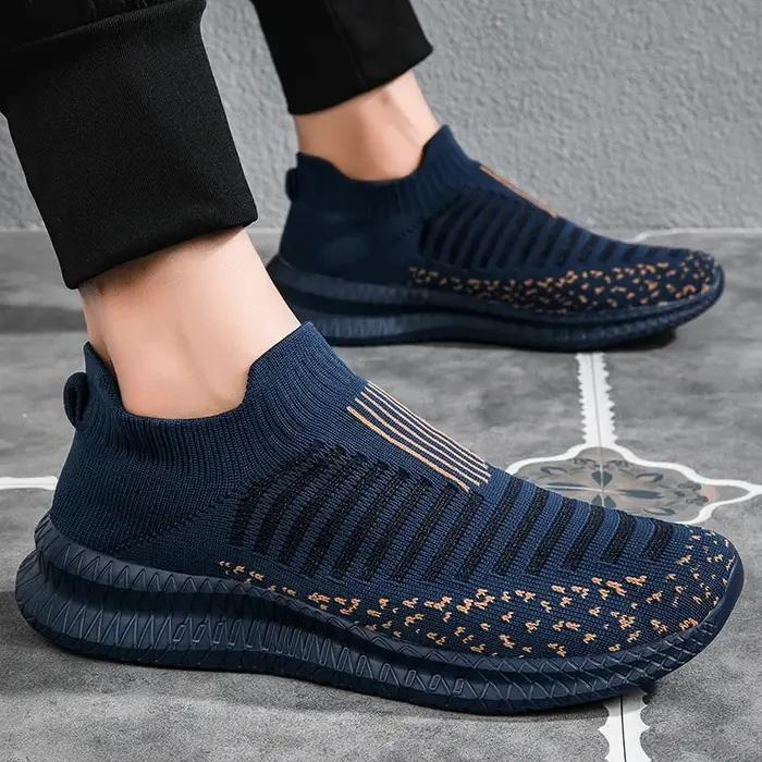 Chaussures de sport respirantes été homme 2025 - Tennis coulissantes confortables course extérieure