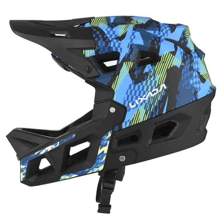 Casque de vélo avec visière casque intégral Camouflage extérieur VTT course hors route vitesse chute