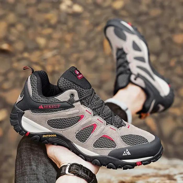 Chaussures randonnée homme HIKEUP antidérapantes - Sneaker montagne usure respirante éclaboussures