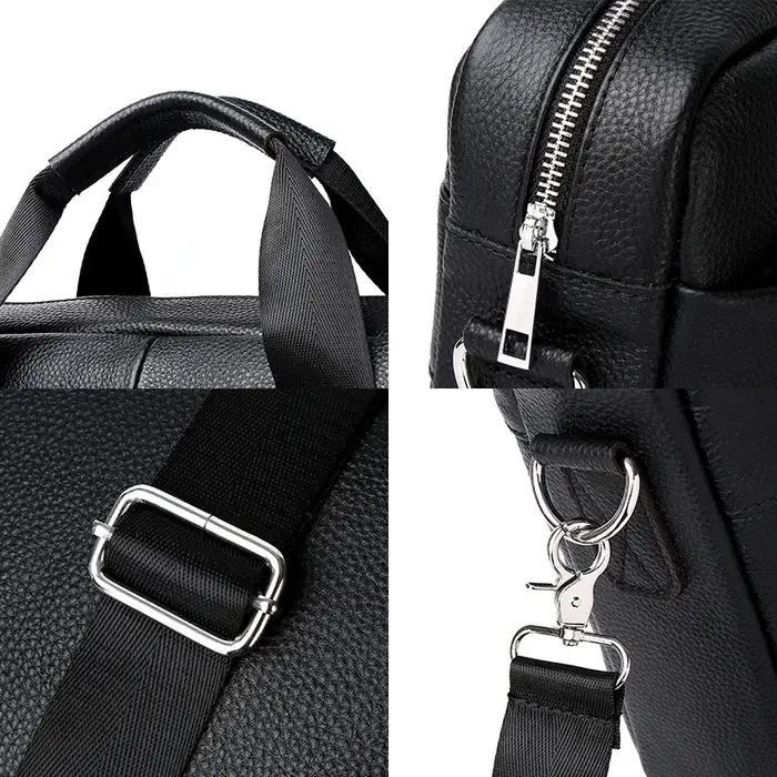SCHLATUM porte-documents en cuir véritable dur pour hommes sacs à main de luxe porte-documents pour