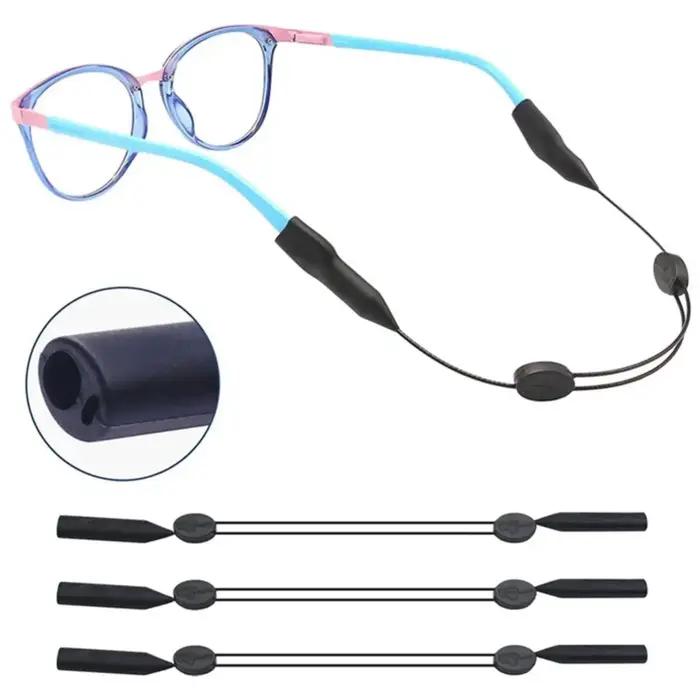1pc réglable anti-dérapant lunettes retenue ajustement universel lanière de lunettes sport lunettes
