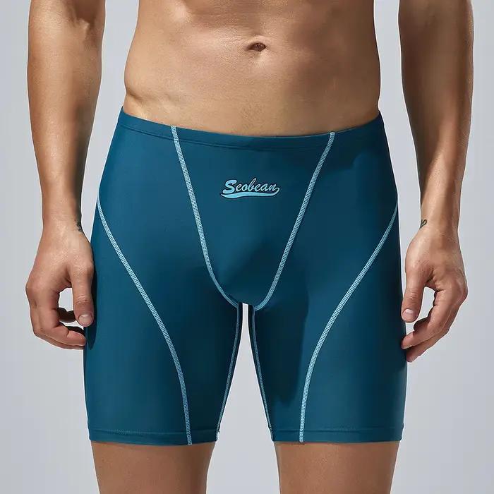 Seobean-Maillot de bain taille basse pour hommes, maillot de bain de plage, maillot de bain de sourc