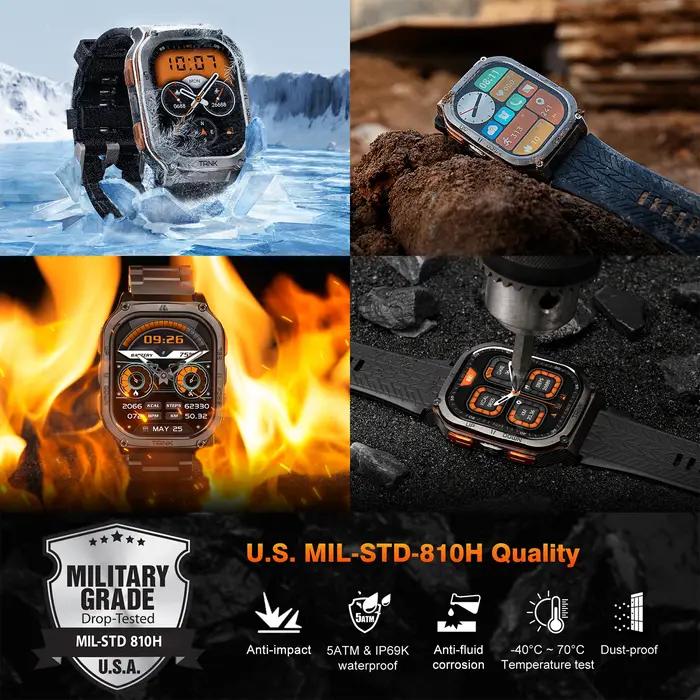 KOSPET TANK M3 Ultra GPS montre intelligente hommes qualité militaire boussole altimètre barométriqu