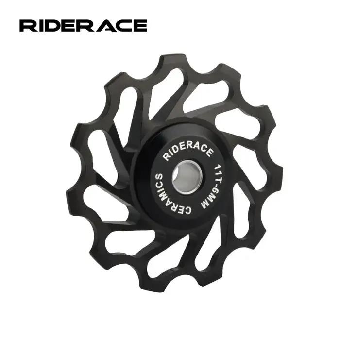 RIDERACE-Poulie de dérailleur arrière en céramique, roulement de guidage 11T, poulie jockey pour vél