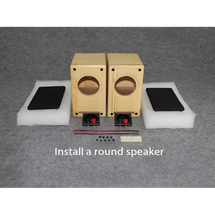 3 pouces haut-parleur coque pin bambou maison Audio gamme complète haut-parleur boîtier vide maison