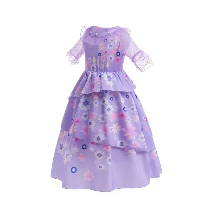 Isabella robe à breloques fille robe de princesse fantaisie fête enfant vêtements Halloween noël fêt
