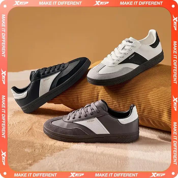 Chaussures de skateboard femme Xtep GAT - Baskets souples de rue confortables anti-irritation - Printemps 2025 modèle 875118310008