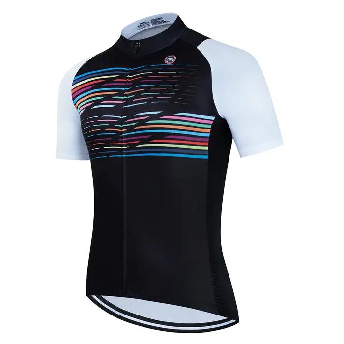 Maillot de vélo à manches courtes pour hommes, T-shirt de cyclisme en plein air, vtt, vêtements de v