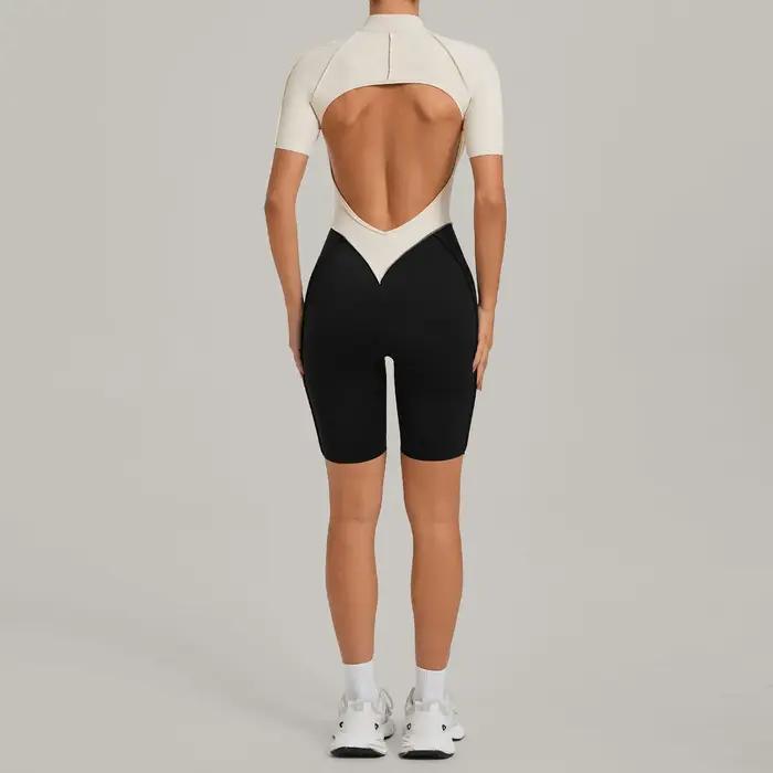 Combinaison courte Ningyu pour femmes, combinaison une pièce, ensemble de yoga, vêtements de sport p