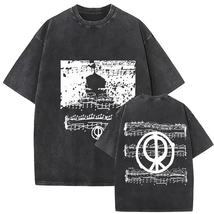 Rosalia Lux Tour Album 2025 Vintage lavé t-shirts hommes femmes décontracté surdimensionné coton T-s