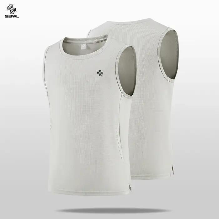 SBWL T-shirts de sport sans manches de haute qualité pour hommes et femmes, gilets de sports de plei