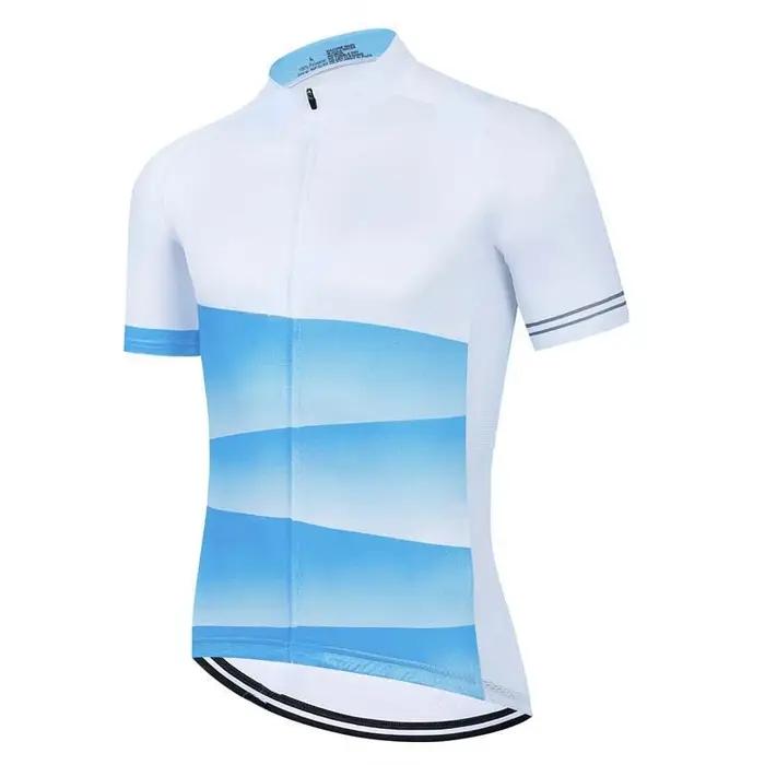 Vêtements de cyclisme blancs, vêtements de vélo de montagne, séchage rapide, manches courtes, vêteme