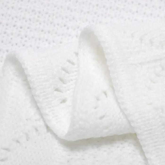 Couvertures tricotées pour bébé 100x80cm, légères et respirantes, pour nouveau-né, couette de récept